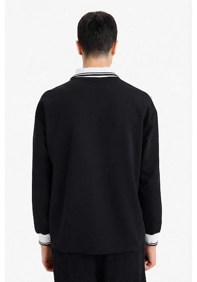Defacto Nefes Alabilen Boxy Fıt Baskılı Sweatshirt F8661AX26SP