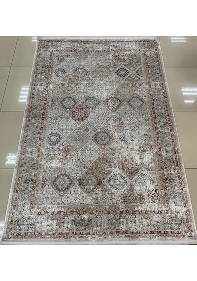 Padişah Halı Evidence 37874 110 Serisi Viskon Akrilik Salon Oturma Yatak Odası Halısı Gri - Kahve