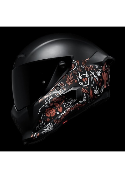Ruroc At4.0 Street Inkwell Kapalı Kask Mat Siyah