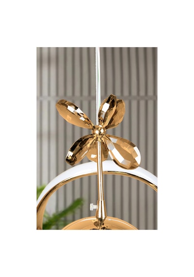 Rose Model 3 Renk Kumandalı Salon Yemek Çocuk Odası Hol Antre Koridor Gold Kaplama Led Sarkıt Avize