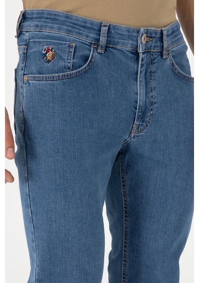 U.S. Polo Assn. Erkek Mavi Straight Fit Jean Pantolon 50308021-DN0022 U.S. Polo Assn. Erkek Mavi Straight Fit Jean Pantolon 50308021-DN0022