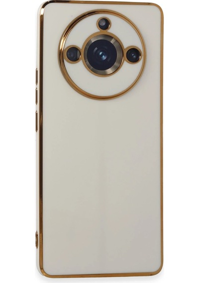 Gld-spt- Newface Realme 11 Pro Kılıf Volet Silikon - Beyaz