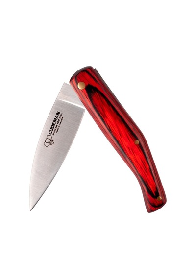 Cudeman 444-rf Catalana M Red Stamina Deri Kılıflı Kamp Çakı Kırmızı