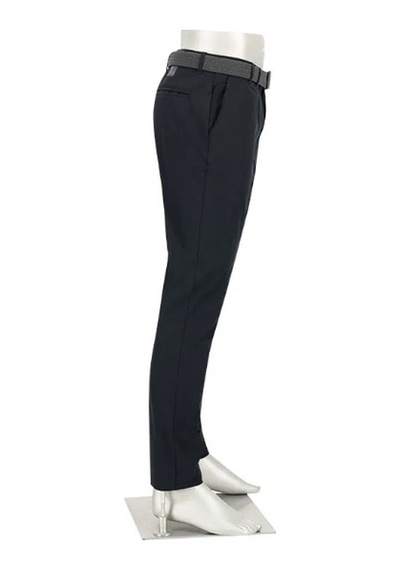 Alberto Mens Ian Tech Print Slim Fit Erkek Pantolon Black-999