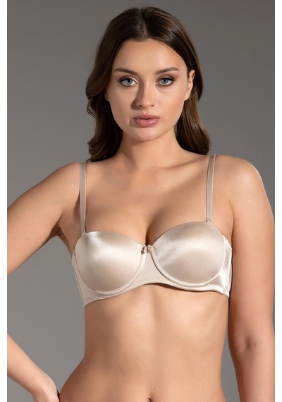 Basic Straplez Desteksiz Sütyen New Bra 7050 Ten