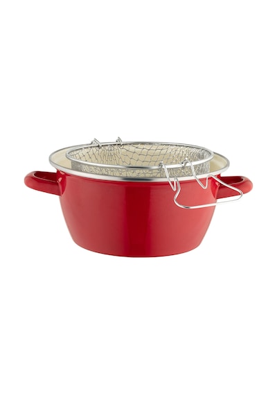 Madame Coco Salentino Kızartma Tenceresi - Kırmızı - 22 Cm 8684427212189 Kırmızı