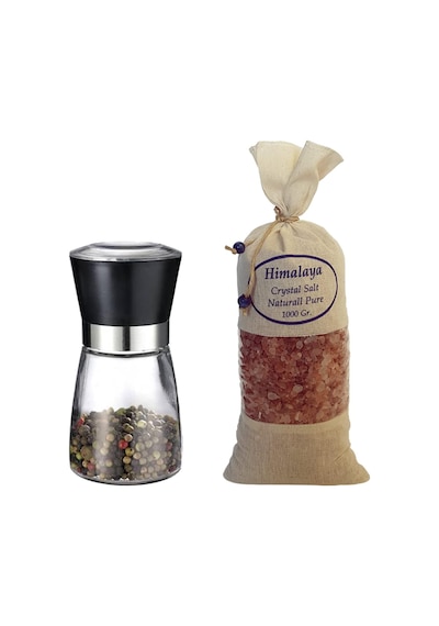 Zencefil Organik 1 Kg. İri Himalaya Tuzu Bez Torbada Koyu Pembe Renk + Seramik Bıçaklı Değirmen Tuz/baharat Değirm Diğer