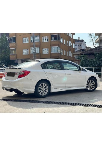 Honda Civic Fb7 Custom Yan Marşpiyel Seti Plastik 2 Adet Mat Siyah 2012 2013 2014 2015 2016 Karlık+ek+bodykit