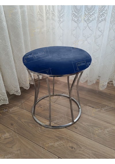 Kum Saati Düz Makyaj Pufu Gümüş Laci