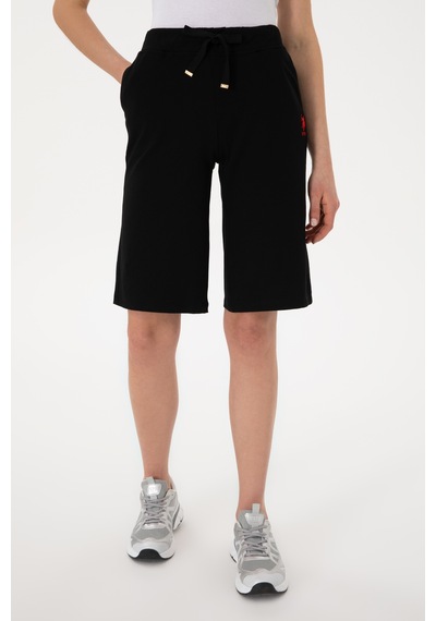 U.s. Polo Assn. Kadın Siyah Şort Örme 50300866-vr046 Siyah