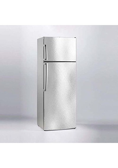 Buzdolabı Sticker Kaplama Dolap Kaplama Etiketi Gümüş Doku Diğer
