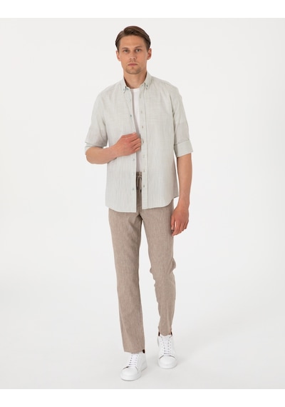 Pierre Cardin Erkek Çağla Gömlek Desenli 50307025-vr016 Çağla Yeşil
