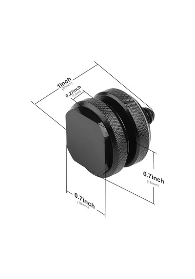 Dslr Ve Aynasız Fotograf Makinelerine Lcd Monitör , Mikrofon Vb. Takmak İçin 1/4" Hot Shoe Adaptör