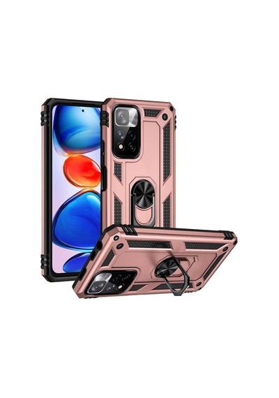 Xiaomi 11 Pro 5g İle Uyumlu Kılıf Rose Gold Panther Yüzüklü Silikon Esnek İnce Geliştirilmiş Darbe Karşıtı Koruyucu Yeni Tasarım Xiaomi 11 Pro 5g, Rose Gold Sku: Zeusb09x3sptrw