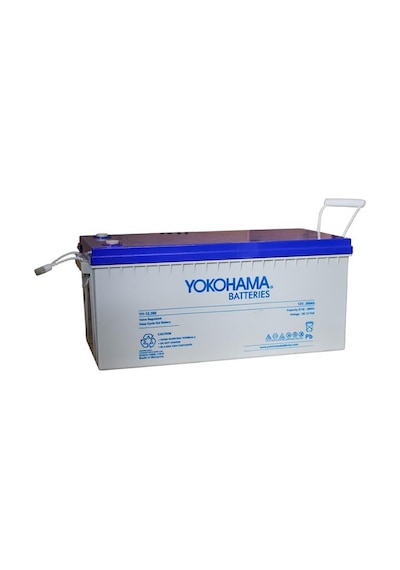 Powermaster Yokohama Yh-27019 12v 200ah Tam Bakımsız Deep Cycle Jel Akü 532x240x221mm