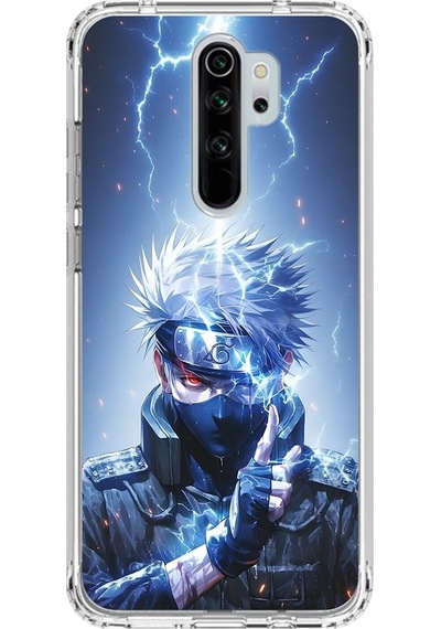 Xiaomi Redmi Note 8 Pro Uyumlu Şeffaf Kılıf Naruto Kakashi Tasarımlı