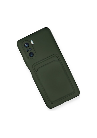 Newface - 633 - Xiaomi Redmi K40 Pro Kılıf Kelvin Kartvizitli Silikon - - Csmo-tex - Koyu Yeşil