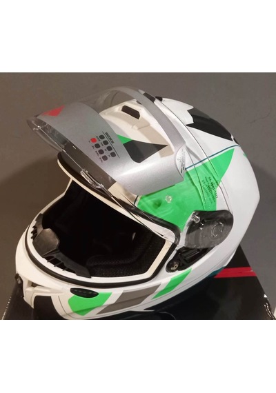 Rs2 320 DP815 Kapalı Kask Beyaz - Kırmızı - Siyah