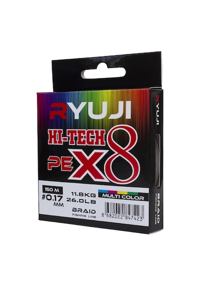 Ryuji Hı-tech Pe 8b Multicolor 150m İp Misina 0,10mm 0,10mm