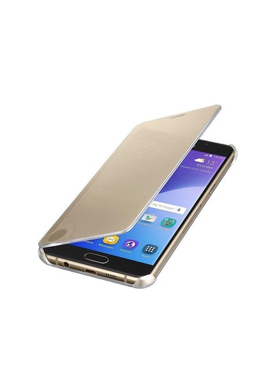 Galaxy Uyumlu A5 2016 A510f İle Uyumlu Clear View Cover Altın Ef-za510cfegww Gold