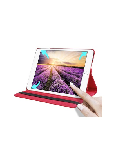 Apple Uyumlu iPad 10.2 8.nesil Zore Dönebilen Standlı Kılıf Kapaklı Kılıf