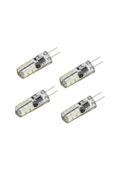 2 W - 220 V Ledli Kapsül Ampul G4 Duylu İğne Bacaklı Led Ampul Gün Işığı 4 Adet