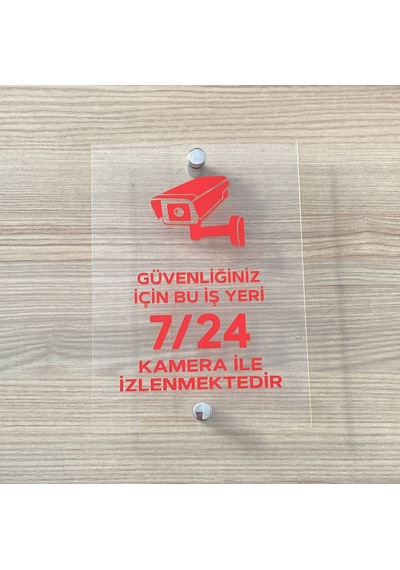 Güvenlik Kamerası Uyarı Tabelası