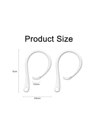 Airpodss 4 3 2 1 Pro Pro 2 Nesil Uyumlu Silikon Kulaklık Tutucu Kulak Askısı Düşmeyi Önleyici Siyah