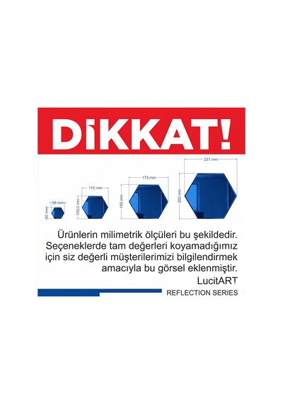 Dekoratif Bal Peteği Pleksi Ayna Görünümlü 1mm Mavi Renk Kendinden Yapışkanlı 12 Adet Mavi Mavi