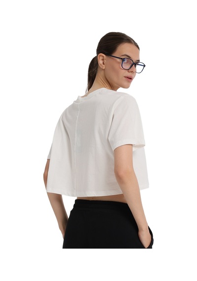 Sportive Sedona Cropped Kadın Beyaz Günlük Stil T-shirt 25kk1034-kbyz 1776524 Beyaz