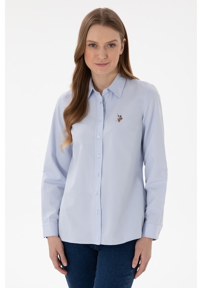 U.s. Polo Assn. Kadın Açık Mavi Gömlek Basic 50298103-vr003 Acık Mavı Açık Mavi