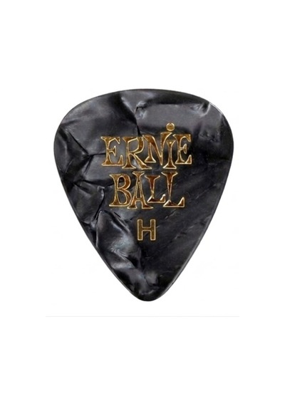 Ernie Ball P09168 Pearloid Heavy Siyah Gitar Pena 3 Adet 0,94mm