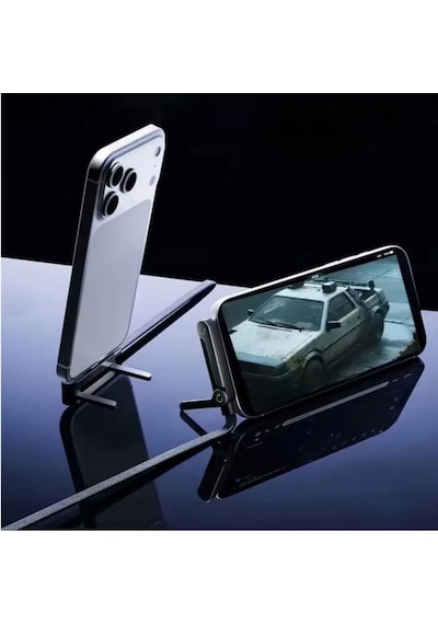 240w Hızlı Şarj Destekli Katlanabilir Telefon Standlı Örgülü Type-c To Type-c Şarj Kablosu 5286