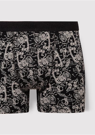 Mavi - Baskılı Siyah Boxer 092070-900 Siyah