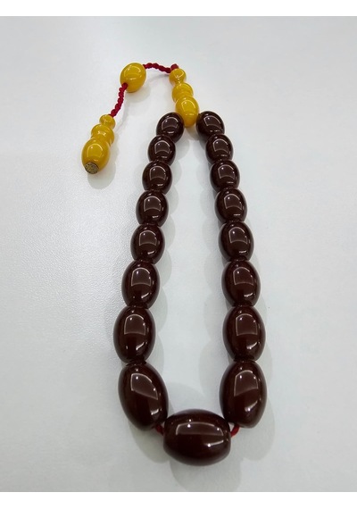 Zeyzun Usta İmzalı Bilek Boy Efe Maskot Sıkma Kehribar Tespih 15 65196593