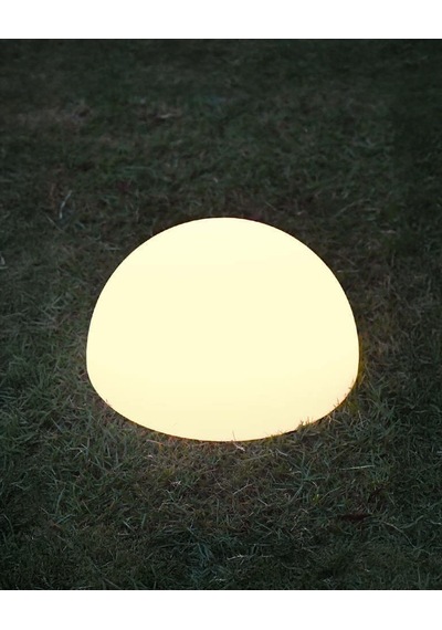 Orbis Solar Yuvarlak Bahçe Lambası - 20 Cm Beyaz