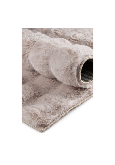 Aries Home Tavşan Tüyü Yumuşak Keçeleşmez Dekoratif Bubble İthal Kalite Post Halı Vizon