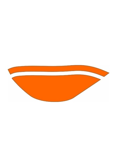 Cg Flo Turuncu Ön Çamurluk Ön Sticker Standart