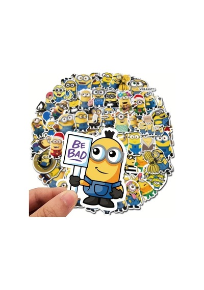 50'li Minyonlar Minyonlar Çıkartma Seti Dizüstü Bilgisayar Tablet Sticker Seti 1