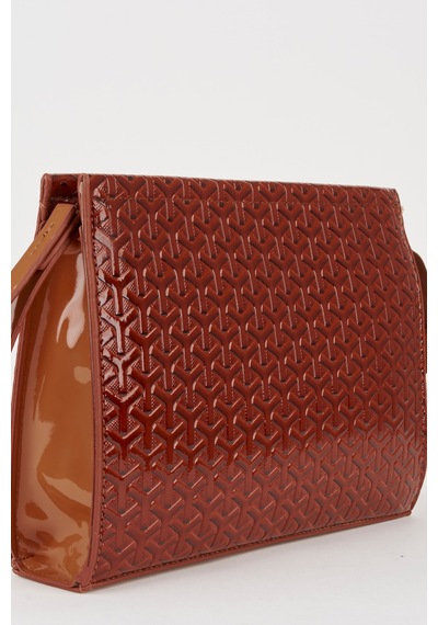 Vivaq Kadın Petunya Dokulu Taba Astarlı Suni Deri Bilek Askılı Portföy El Ve Clutch Çanta