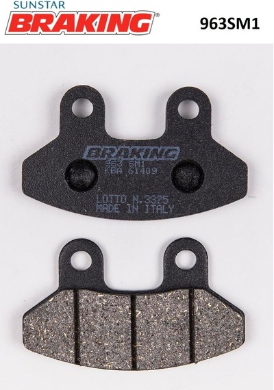 Braking 200sm1 2009-2014 Derbi Terra 125 Uyumlu Ön Fren Balatası Yarı Metalik Balata