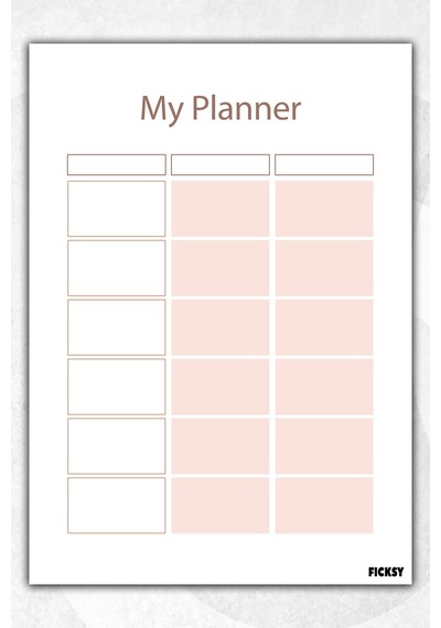 Zamansız Çok Amaçlı Günlük Haftalık Aylık Planlayıcı - A5 Ebat Yapılacaklar - 50 Yaprak - Planner - 1423 Çok Renkli