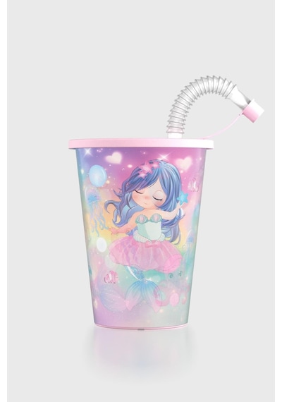 Renga Layt Kids Desenli 420 Ml Pipetli Pp Bardak 142025 Pembe Pembe