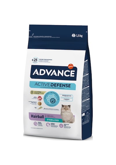 Advance Hairball Kısırlaştırılmış Tüy Yumağı Önleyici Kedi Maması 1,5 Kg