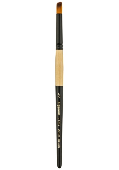 Bigpoint 215g Serisi Sentetik Kıl Geyik Ayağı Fırça No: 1/2 X 12 Adet