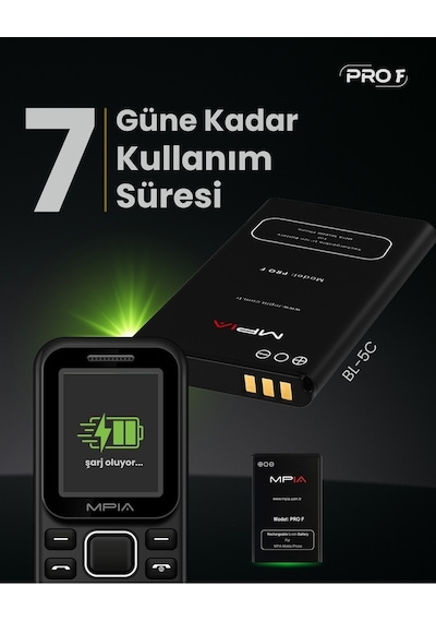 Yerli Üretim Kamerasız Tuşlu Cep Telefonu 7 Gün Şarj Asker Yaşlı Öğrenci Telefon 2 Yıl