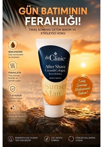 Bybars Dr. Clinic Tıraş Sonrası Krem Kolonya Sunset Man 50 Ml 1 Adet