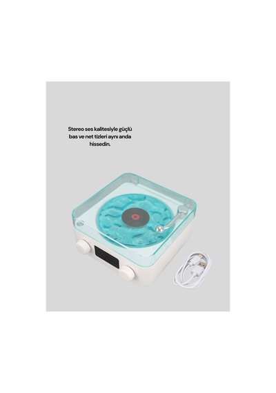 Gece Lambalı Stereo Bluetooth Hoparlör 3-ü-1