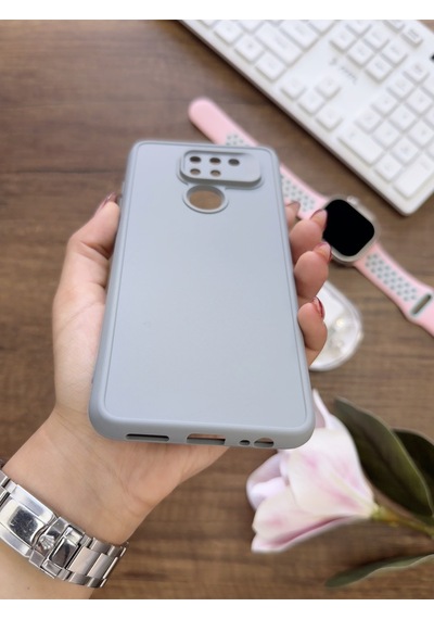 Redmi Note 9 Uyumlu Kamera Korumalı Darbeye Dayanıklı Renk Atmayan Keep Silikon Kılıf Gri