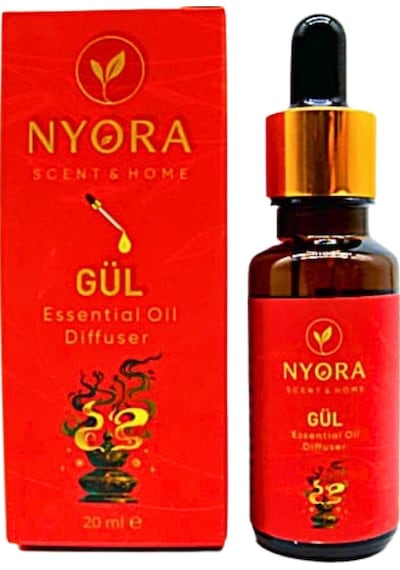 Mystica Gül Esansiyel Yağı Diffuser Oil Buhurdan Yağı 20ml Aromatik Esansiyel